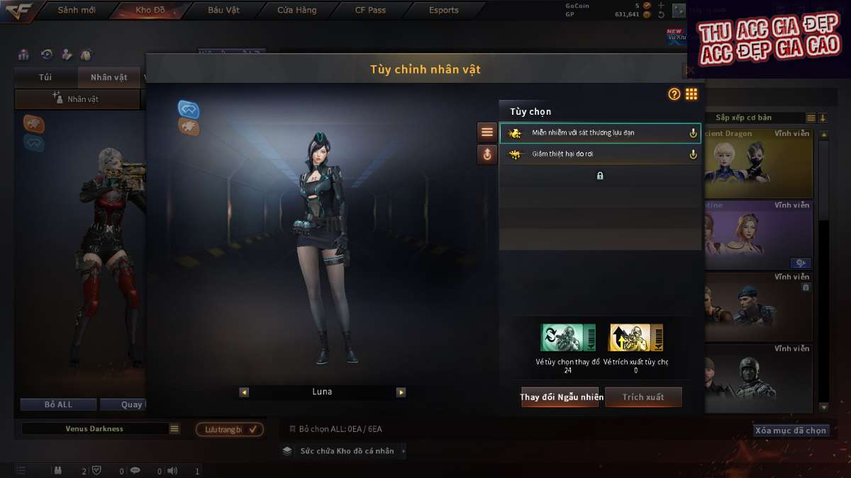 shop acc cf uy tin gia re